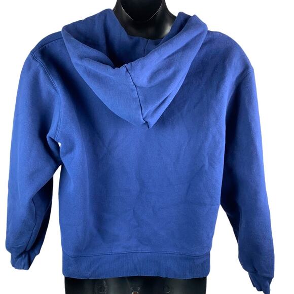 Disney Tigger blue hooded sweatshirt embroidered snap up hoodie size medium - Picture 2 of 7